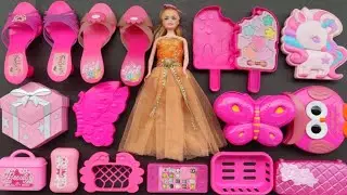 Satisfying with Unboxing Cute Pink Princess Makeup Play&nbsp;ASMR | Review Toys (no music)