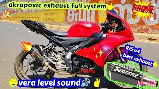 Yamaha R15 v4 modification / loud exhaust 🥵💔 / R15V4 full modified tamil /best sound👿 best look 🤩✌️