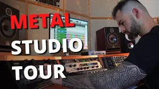 METAL RECORDING STUDIO TOUR - Guitar, Bass, Microphones, Outboard Gear