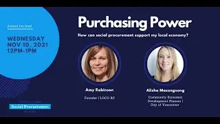 Purchasing Power: How can social procurement support my local economy?