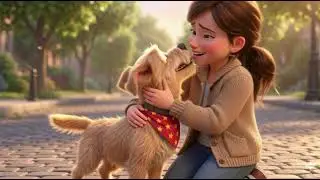 Dog Barnaby got lost in the city