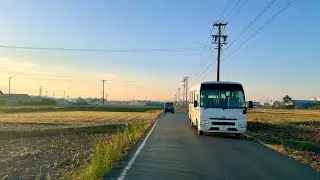 Calm Morning Drive in Farmland | Toyokawa City Aichi Prefecture | JAPAN Road Trip | 4K