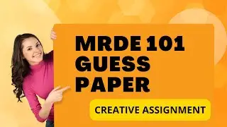 MRDE 101 GUESS PAPER