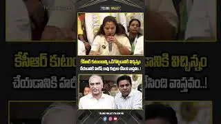 MLC Kavitha Sensational Comments On Harish Rao || KTR || KCR || Telugu Wallet