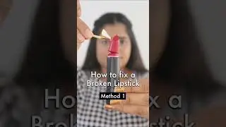 How to fix a broken lipstick #lipstick #makeuphack #makeuptips #beautytips #beauty #makeup