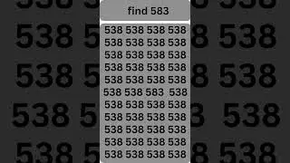 find 583 only intelligent can detect#shortsfeed #experimentalphonk #phonkagressive #maths #mathemati