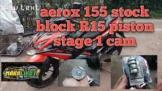 aerox super stock R15 piston rs8 cam s1 magic profiles