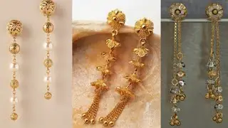 Latest light weight gold  hanging earring design  //simple gold earring suidhaga 2grm to 6grm#250