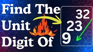 Find The Unit digit | How to Find Unit digit of | Unit digit trick | what is the unit digit #unitdig