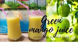 Green Mango Juice/Pacha manga juice/Raw mango juice/Refreshing drink