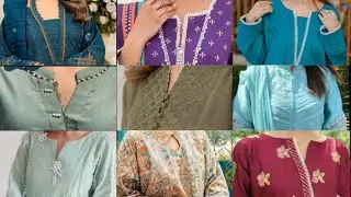 Neck designing ideas for lawn & linen dresses | Suit designing ideas | Neck Designs with laces 