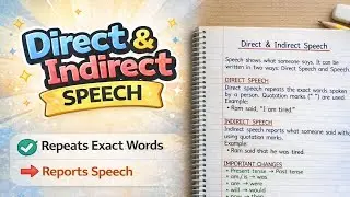 Direct and Indirect Speech 🔥 Most Important Grammar Topic