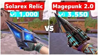 New SOLAREX RELIC KNIFE vs MAGEPUNK 2.0 KNIFE (Valorant Best Knife Skin)