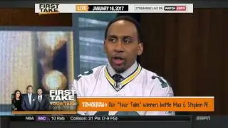 First Take   Antonio Brown Streams Mike Tomlin s Postgame Speech   January 16, 2017