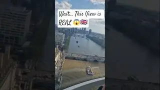 London Eye View 😍 | River Thames Aerial View #Shorts