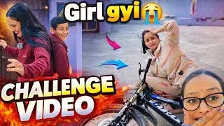 Funny behind the scene of challenge video 🤫😂 Cycle se gir gai 😭😱 Mummy se kiya bahut zyada pyaar 😘❤️