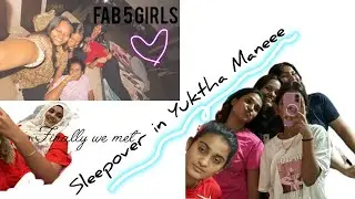 Friends meet up|Sleepover|Fab5💕 #kannada #food #lasyavlogs #love 