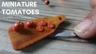 Miniature Tomatoes|polymer clay tutorial|Subtitles in English|VJ