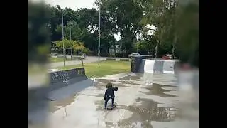 Cool boy skateboarding in skatepark hellaclips