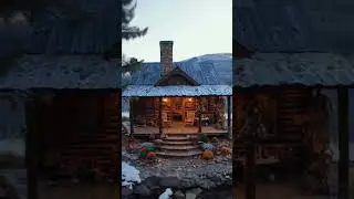 Winter Cabin Escape: A Cozy Log Cabin in the Snow