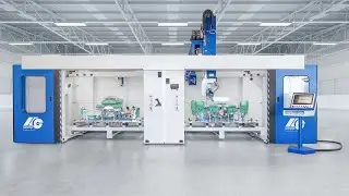 Highend 5-Achs CNC Fr&auml;smaschine Doppel-Gantry: Bearbeitung von Kunststoff- und Verbundwerkstoff