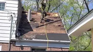 That&rsquo;s how you tear off old roof decking and replace in under 4 minutes