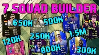 FIFA 19 SQUAD BUILDER 120K 250K 300K 500K 650K 800K 1.5M SQUAD BUILDER FUT CHAMPIONS FIFA 19