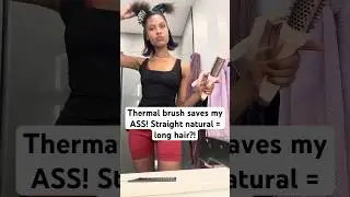 #Thermalbrush saves my A$$! Can I be a straight natural and grow #longhair? TBD&hellip;&hellip; #naturalhair