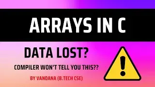 Arrays in C,  Data Structures, C Language Tutorial for Beginners, Algorithms, C Programming, DSA