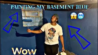 I&rsquo;m back!! And I decided to Paint My basement Blue 💙🥶 but y&rsquo;all wouldn&rsquo;t believe what happened 😳