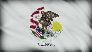 Illinois State Flag &ndash; 1 Hour Loop | US State Flags Series