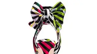 Multicolor Butterfly-Knot Ankle Wrap Stilettos