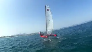 Catamaran foil, premier vol en iFly 15 &agrave; Hy&egrave;res