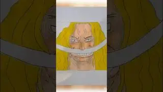 white beard drawing.