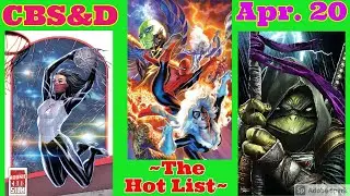 COMIC BOOK STEALS AND DEALS ~ THE HOT LIST~ HOT NEW EXCLUSIVE VARIANT COMICS FOR  TUESDAY APRIL 20th