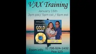 VAX Vacation Access Training - Hosted by Crista Wylie Jan 15, 2021