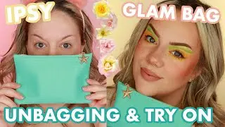 IPSY GLAM BAG | JULY 2022 | unbarring & try on!
