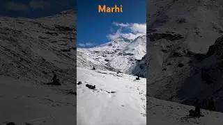 Marhi Near rohtang pass #fresh snow #nature #manaliupdates #viralshorts #trrndingshort