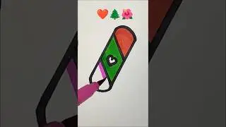 how to draw🌲🌺❤️#satisfying#artdrawing#ytshorts#viralvdeo#easydrawing#howtodraw