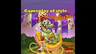 Best fiends game. Gameplay of style Caterpillar Dina.🍄