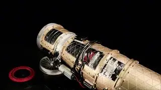 Metal Turbofan Engine Model Kit DM135 | 1/10 Scale Jet Engine That Works | 600+PCS STEM DIY Assembly
