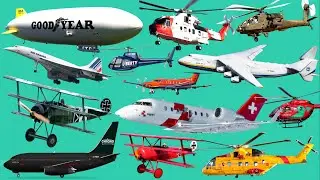 Top 20 Amazing Air Vehicle - Cargo jet, Jumbo jet, Helicopter, Airplane, Blimp, Attack Plane,Shuttle
