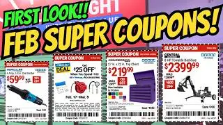 FIRST LOOK Harbor Freight February SUPER COUPONS!!