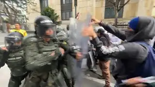 Colombie: affrontements entre partisans du président Petro et la police | AFP Images