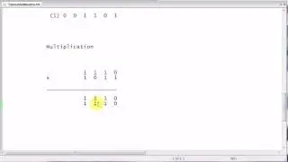 Calcul à la main, en binaire, des opérations : Addition, Soustraction, Multiplication et Division.