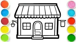 Home drawing for kids, let's draw, painting and Coloring drawing for kids and toddlers, 😜 child Art 
