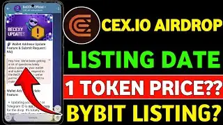 Cex.io Airdrop Big Update || Cex.io Airdrop Listing Date || Cex.io Power Tap New Update