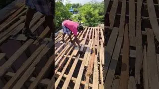 Roof shutter installation method 👍 #shorts #construction #roofing #buildingmaterial