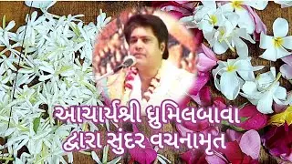 આચાર્યશ્રી ધ્રુમિલબાવા દ્વારા સુંદર વચનામૃત 