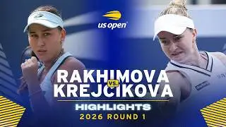 Kamilla Rakhimova vs. Barbora Krejcikova Highlights | 2026 US Open Round 1